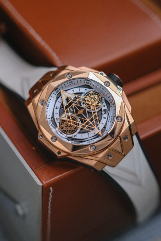 Hublot Big Bang Sang Bleu 18K Rose Gold Chronograph Limited - Image 3