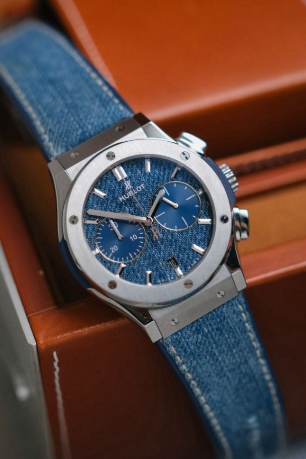 Hublot Classic Fusion Chronograph Blue Denim Dial thumbnail 2