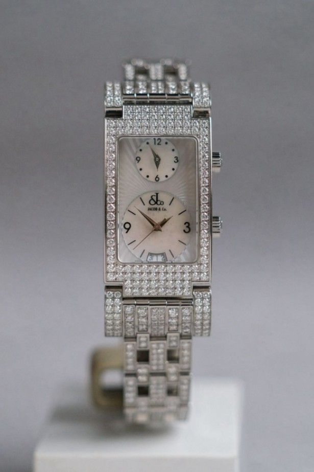 Jacob & Co Angel  Dual Time MOP Full Diamond