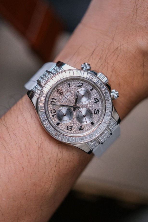 Rolex Daytona 18K White Gold Diamond - Image 3