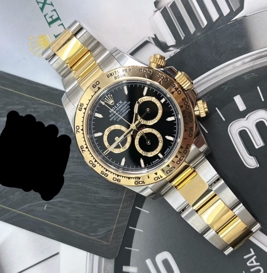 Daytona Black Dial 2t Yellow Gold 40mm