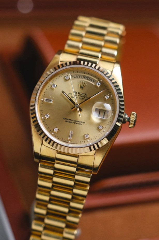 ROLEX DAY DATE 36 18K GOLD Diamond 18238 thumbnail 5