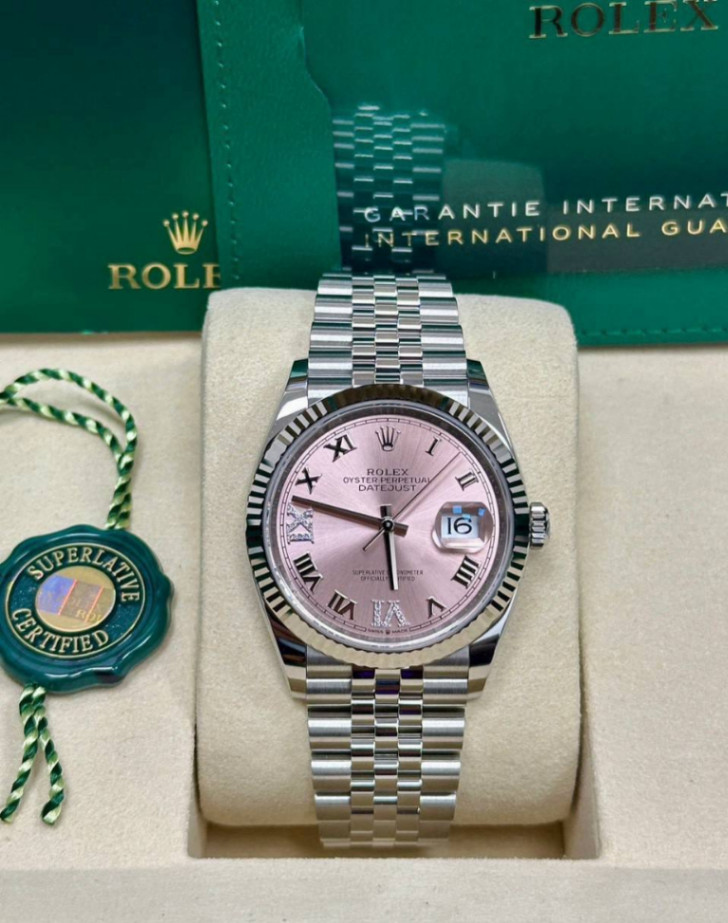 New Datejust Pink Roman VIIX Jubilee 36mm