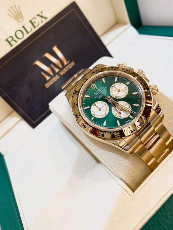 Daytona Green Dial Full Yellow Gold 40mm - Image 4