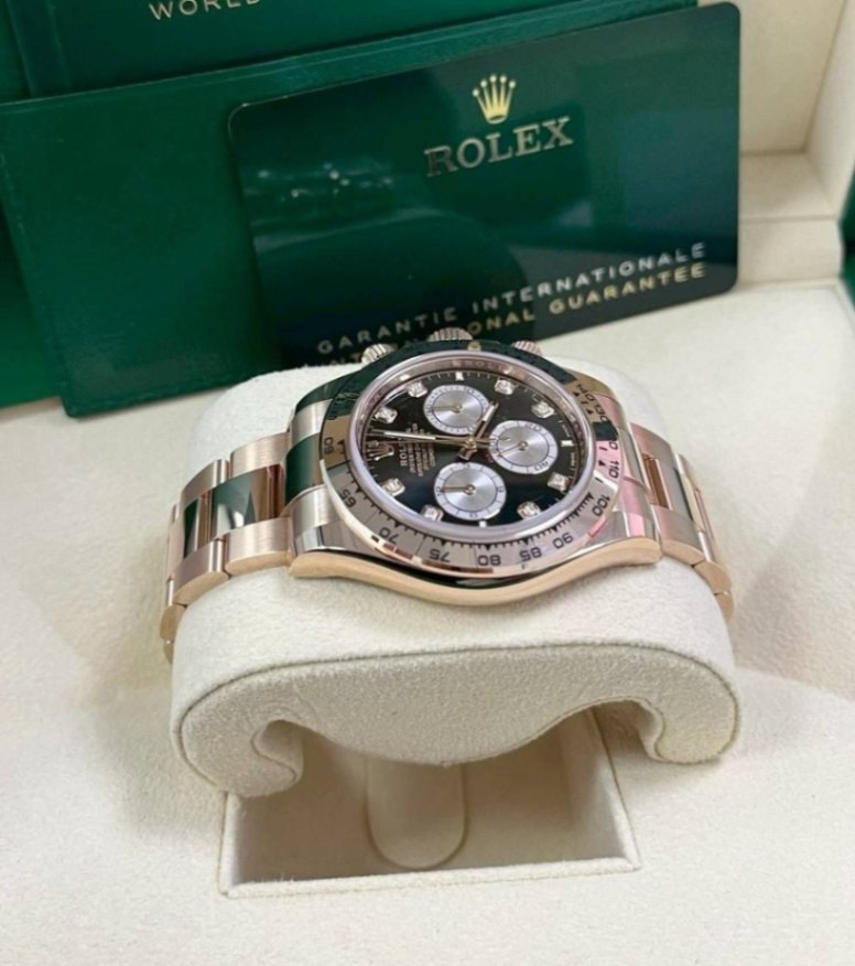 Rolex Daytona Black Diamond Full Rose Gold 40mm thumbnail 4