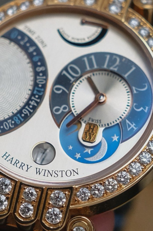 Harry Winston Premier Timezone 18K Rose Gold Diamond - Image 5