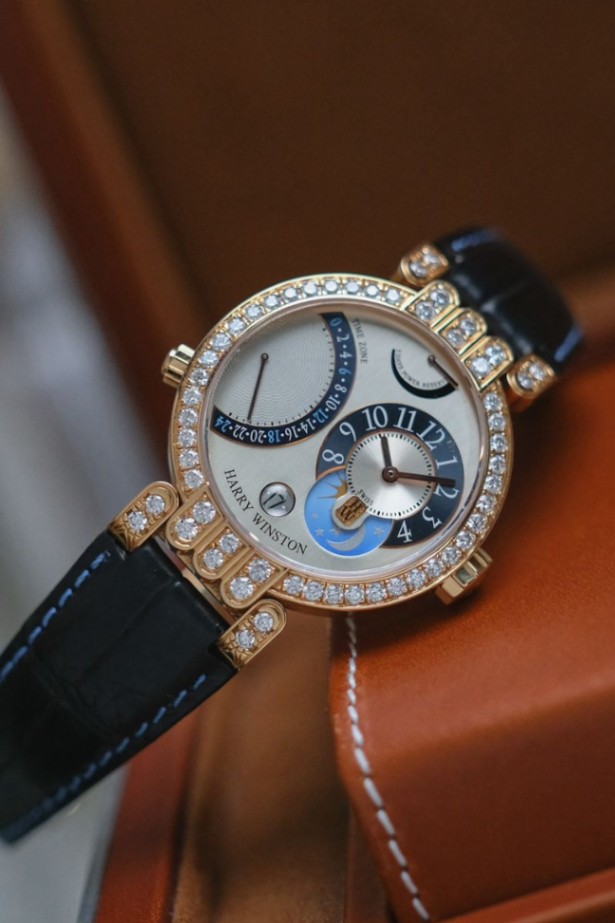 Harry Winston Premier Timezone 18K Rose Gold Diamond