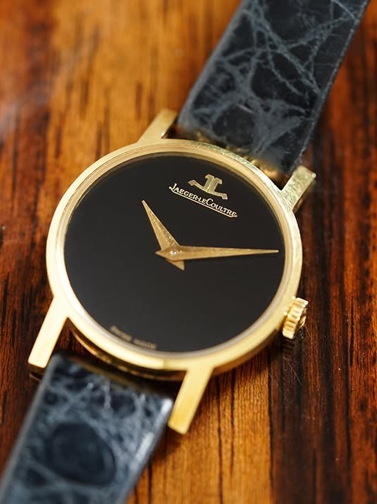 Jaeger-LeCoultre Vintage Onyx Dial Yellow Gold