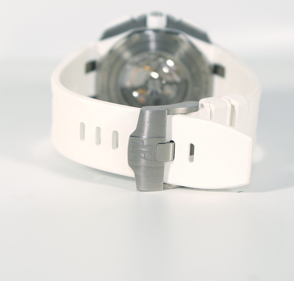 Audemars PiguetRoyal Oak Offshore 26402CB.OO.A010CA.01 White Dial White Rubber Strap 2014 - Image 8