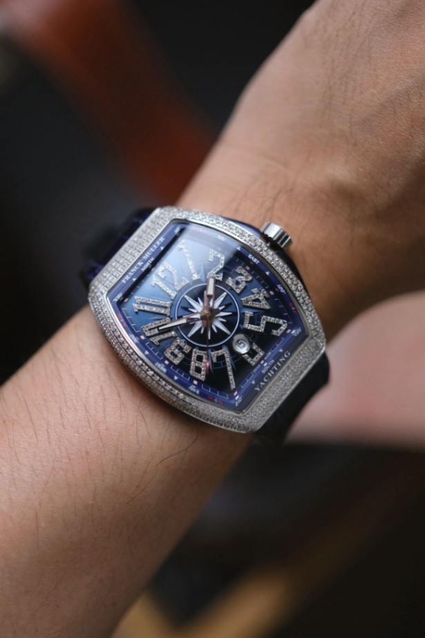 Franck Muller Vanguard Yachting Blue V45 Diamond thumbnail 4