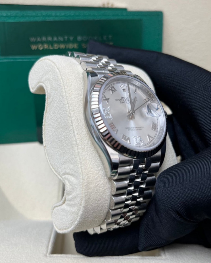 Datejust Silver Roman VIIX Jubilee 36mm - Image 4
