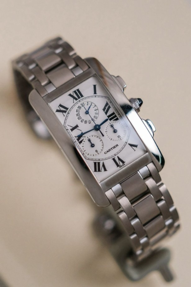 Cartier Tank Américaine Chronograph Full 18K White Gold Ref. W26033L1 thumbnail 2