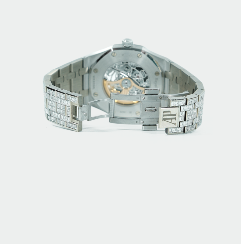Audemars Piguet Royal Oak 15417BC. Double Balance Wheel Openworked Skeletonized Dial 2020 41mm. - Image 8