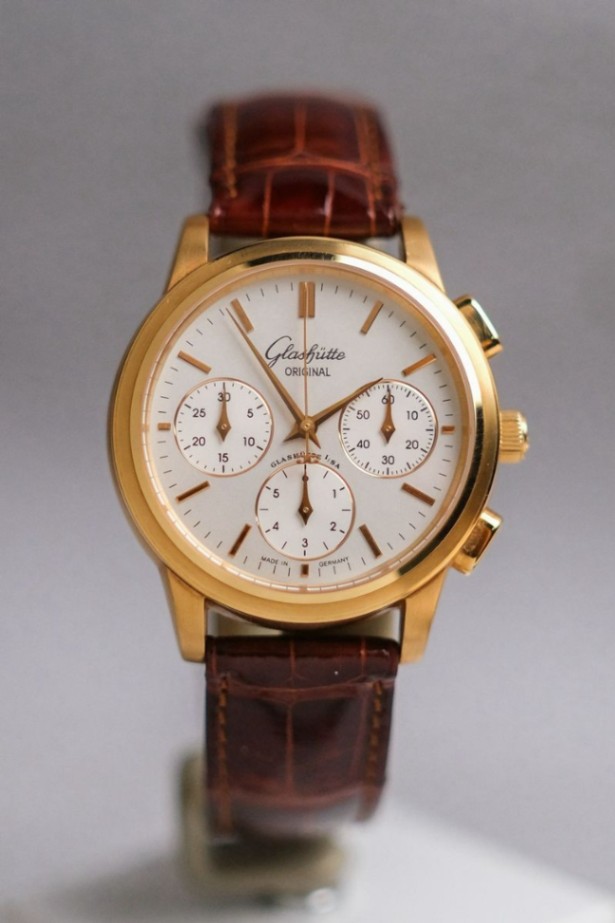 Glashütte Original Senator Klassik Chronograph 18K Rose Gold