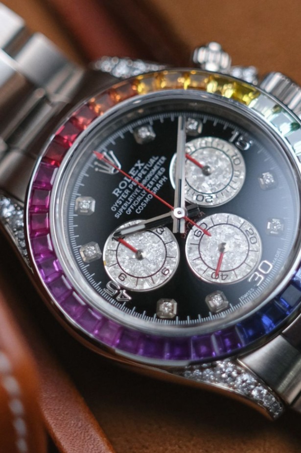 Rolex Daytona Rainbow 18k White Gold - Image 4