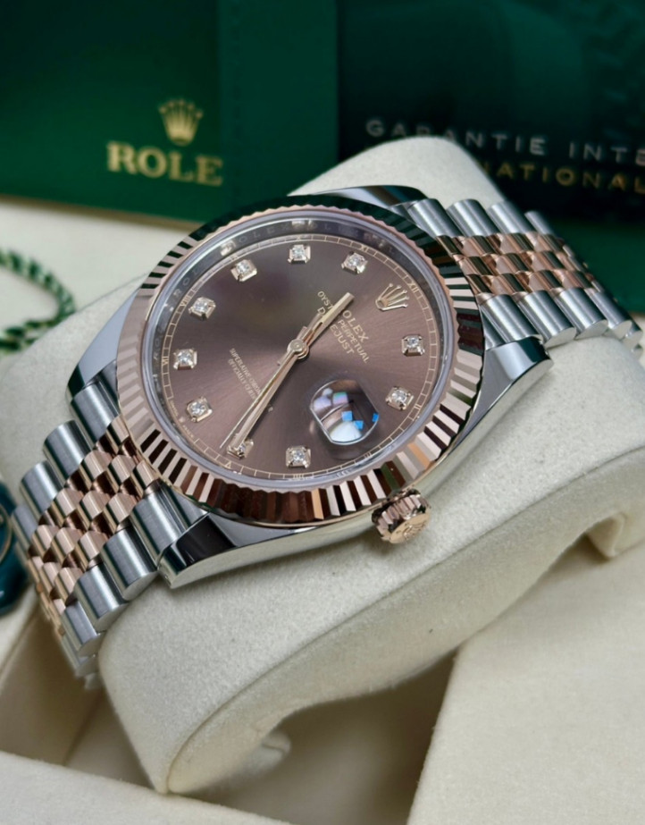 Datejust Chocolate Diamond 2t Rose Gold Jubilee 36mm - Image 3