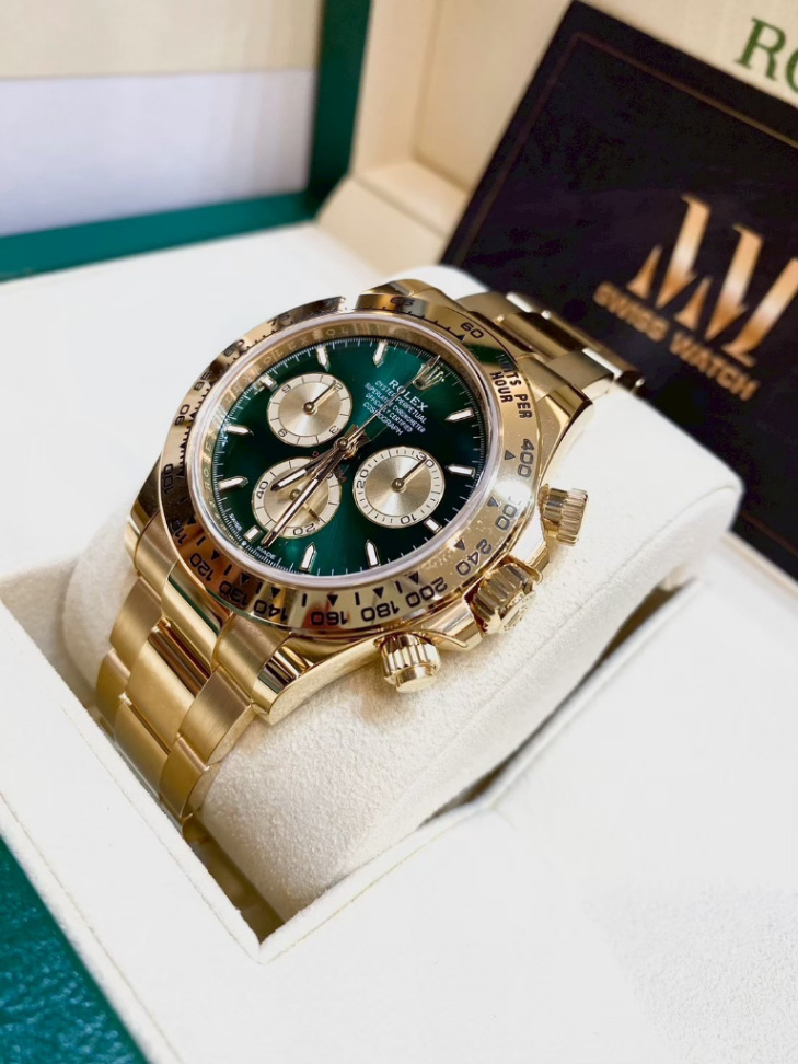 Daytona Green Dial Full Yellow Gold 40mm - Image 3