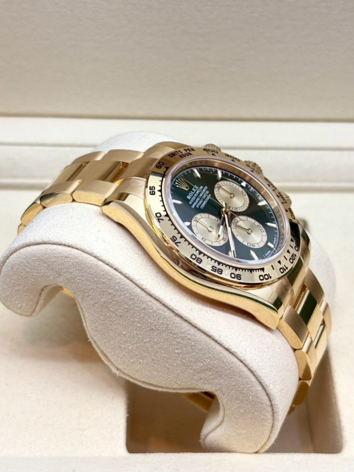 Daytona Green Dial Full Yellow Gold 40mm thumbnail 3