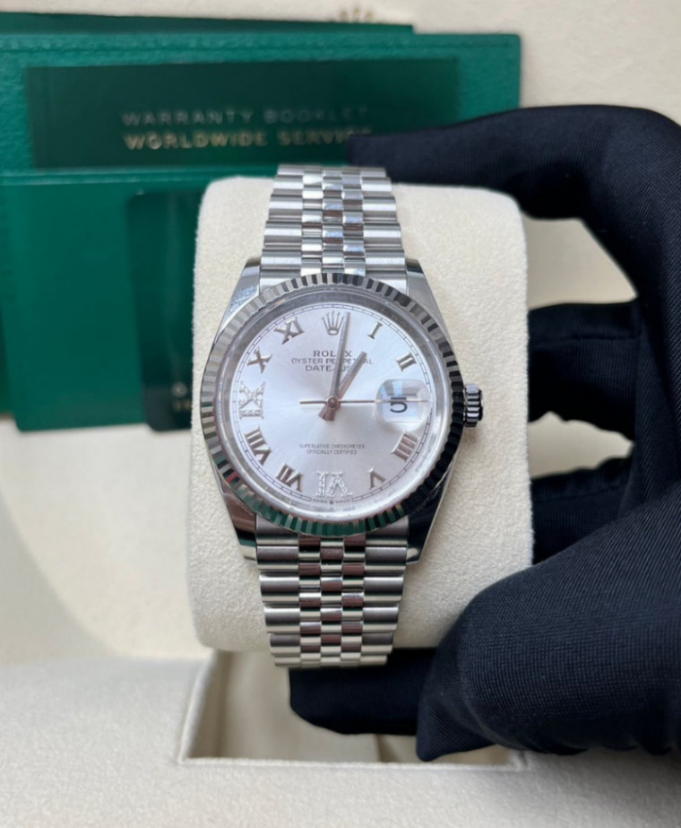 Datejust Silver Roman VIIX Jubilee 36mm - Image 2