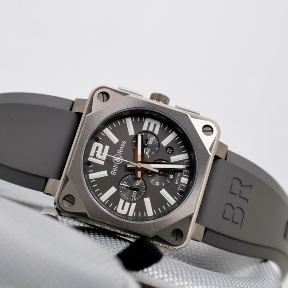 BELL & ROSS BR 01 Titanium Chronograph BR 01-94-TT 46mm