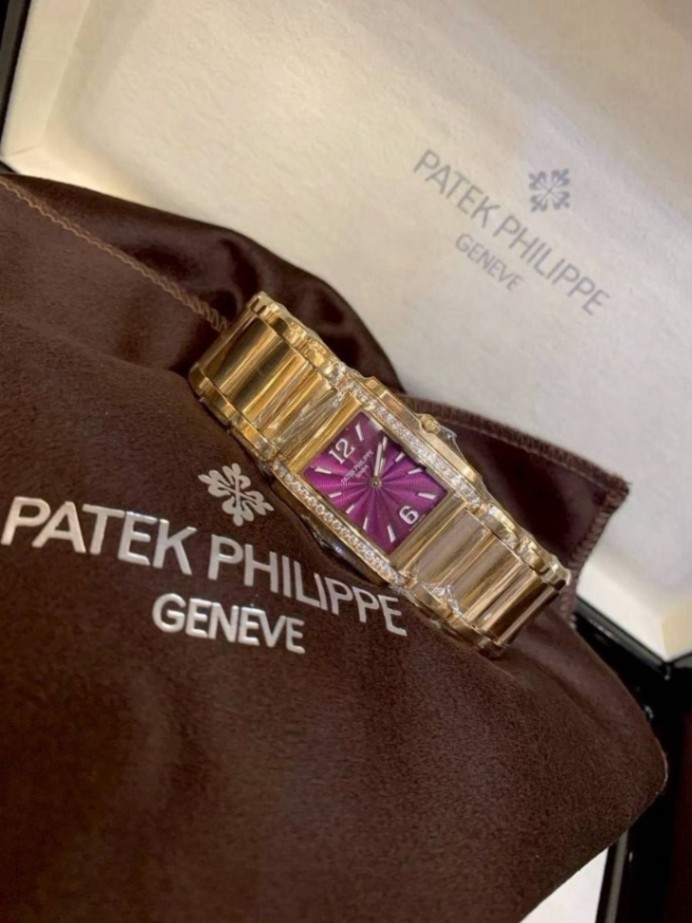 Patek Twenty four 4910/1201R Purple Full Rose Gold