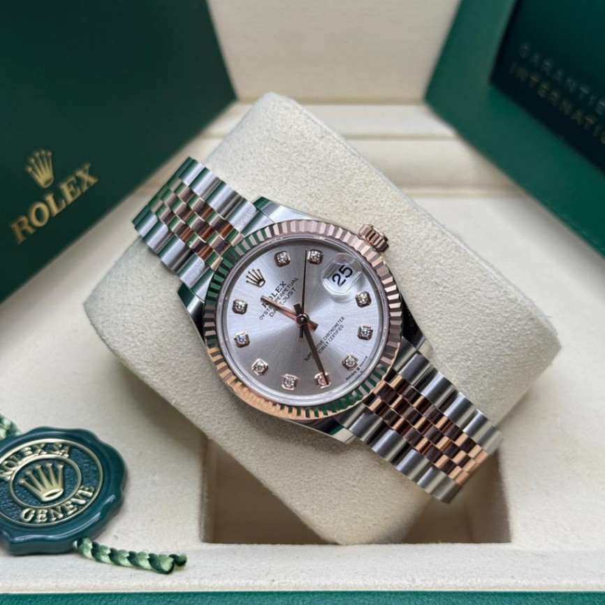 Datejust Silver Diamond 2t Rose Gold Jubilee 31mm - Image 4