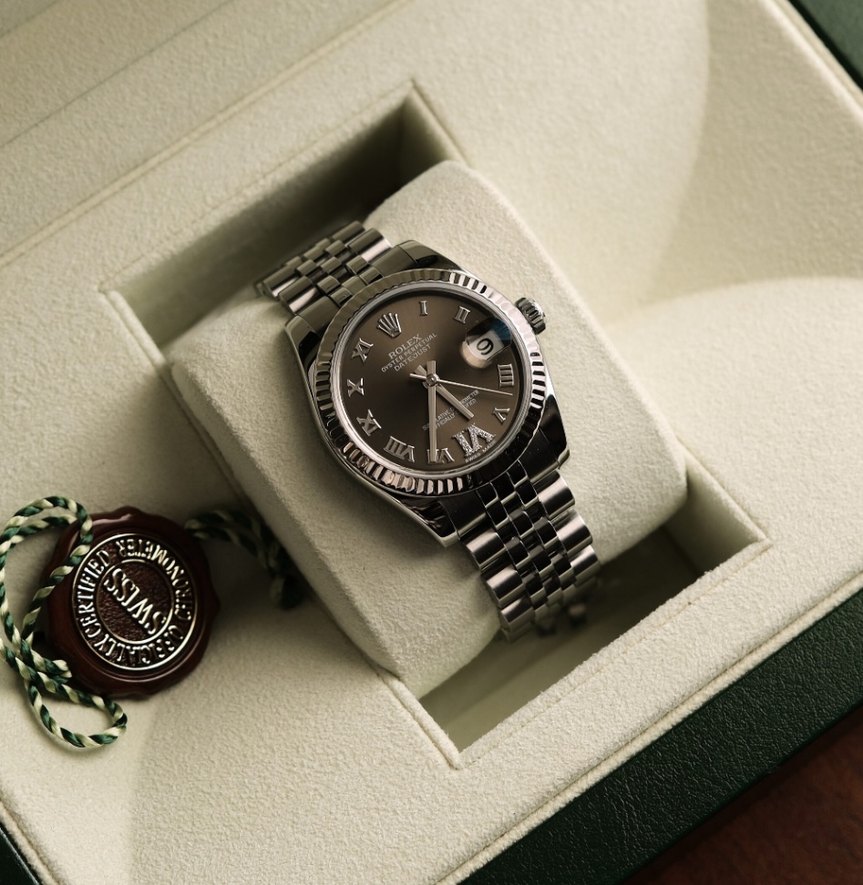 Rolex Datejust 178274 Brown Roman Dial Jubilee 2012  thumbnail 1