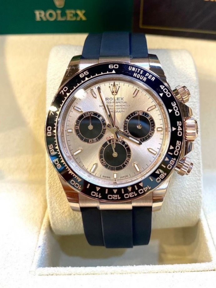 ROLEX Daytona Sundust Dial Oysterflex 126515LN 