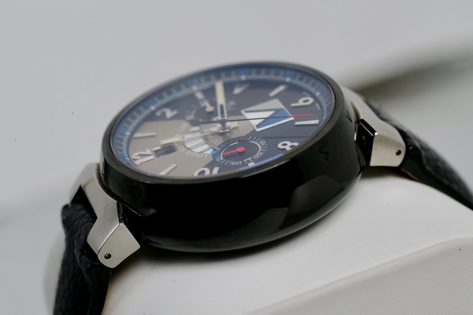 LOUIS VUITTON Tambour Flyback Chronograph Regatta Black Q102G - Image 5
