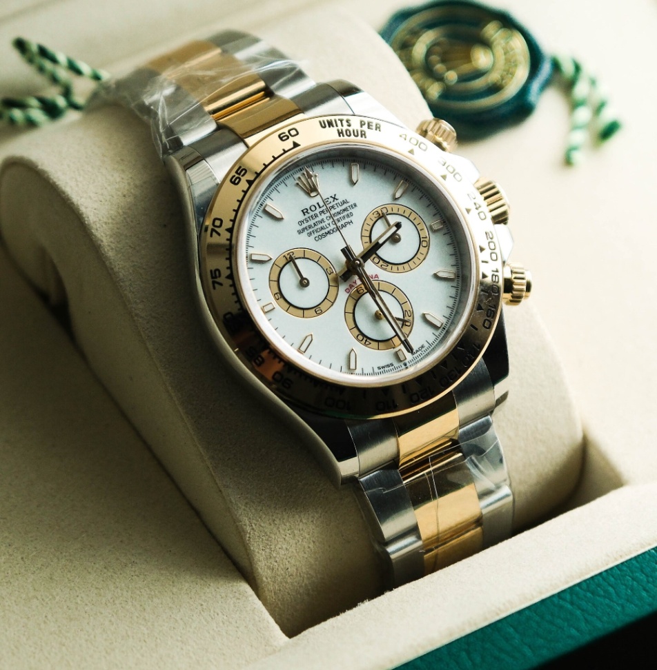 Rolex New Daytona 126503 White Dial Yellow Gold Two-Tone Oyster 2026 - Image 4