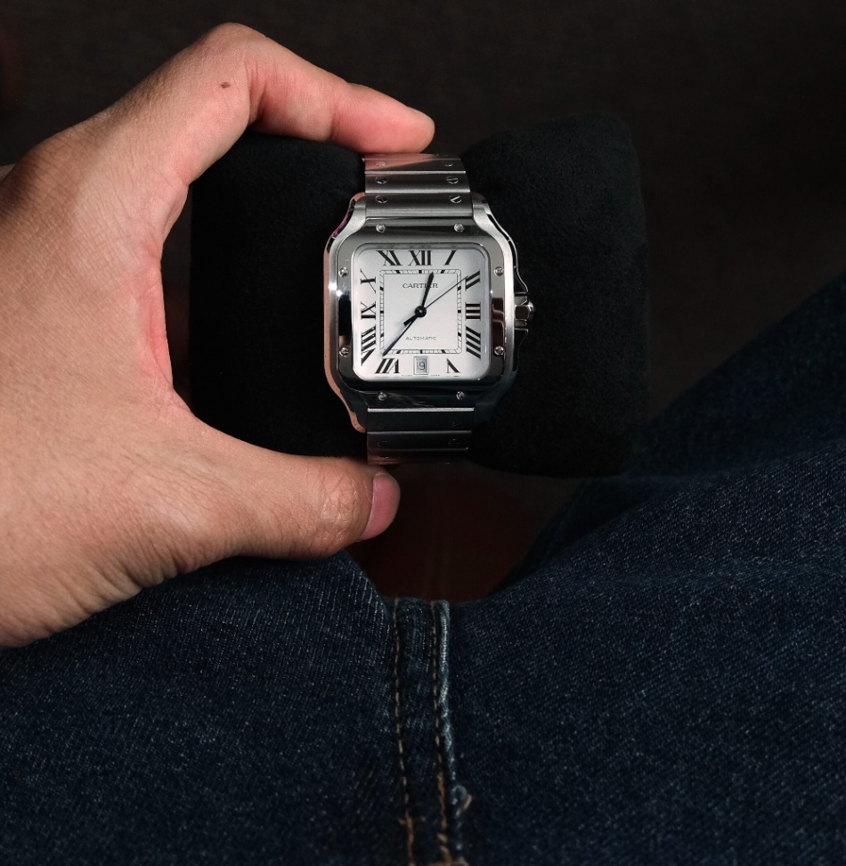 Cartier Santos WSSA0018 Large Silver Dial Stainless steel 2025 thumbnail 7