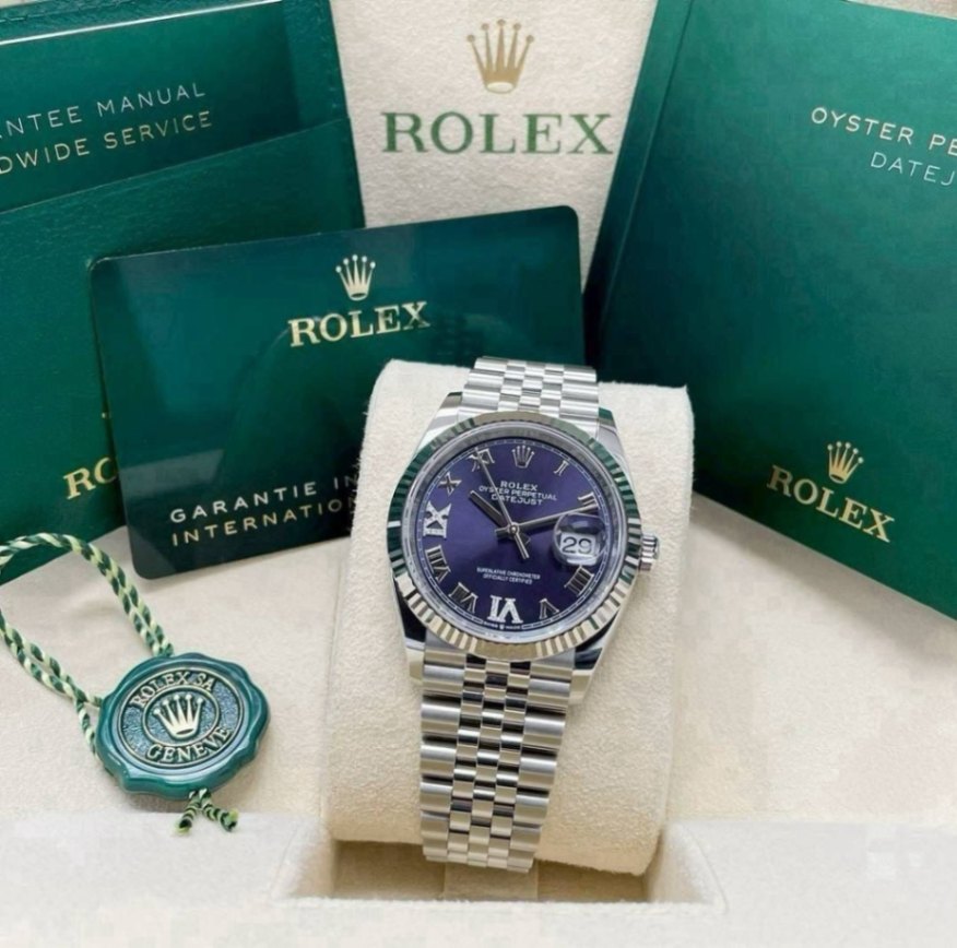 Datejust Purpur Roman VIIX Jubilee 36mm
