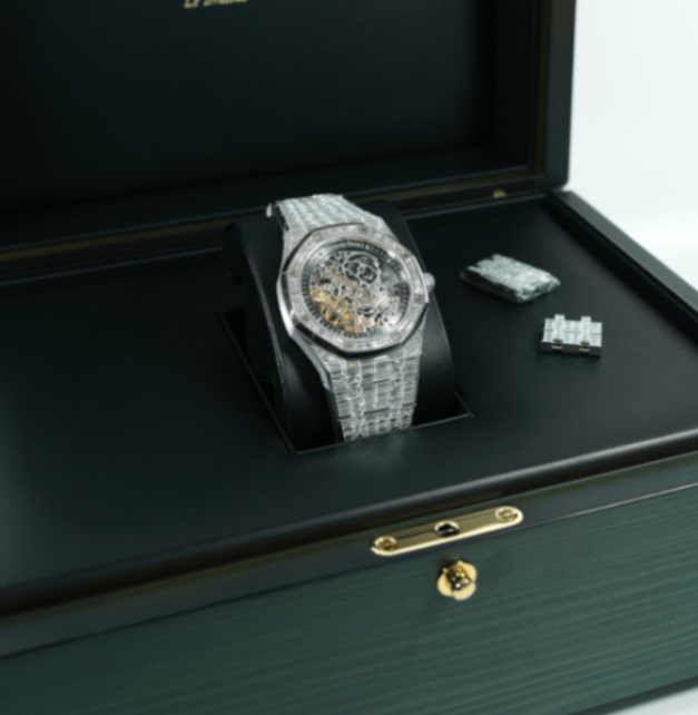 Audemars Piguet Royal Oak 15417BC. Double Balance Wheel Openworked Skeletonized Dial 2020 41mm. - Image 3