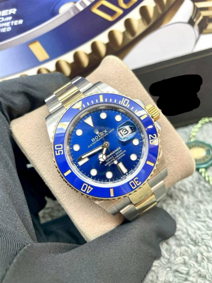 Used Submariner Date Blue Dial 2t Yellow Gold 41mm
