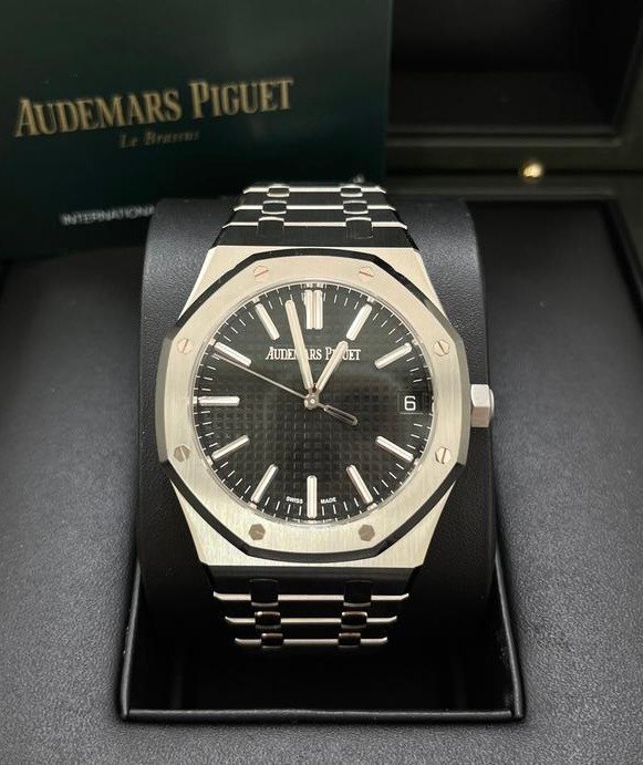 AP Royal Oak 15510ST Black Dial 41mm