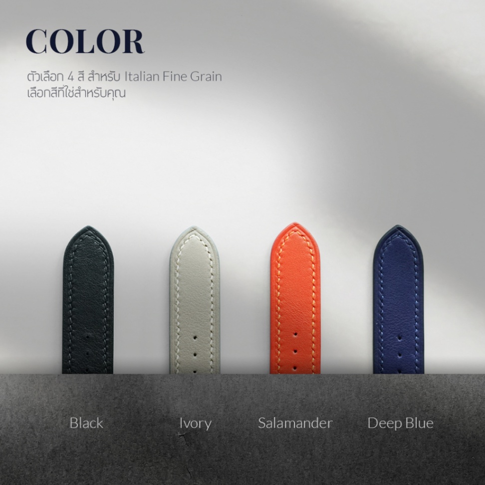สายนาฬิกา DOM Apple Watch Strap TYPE01 - Italian Fine Grain สายแอปเปิ้ลวอช สาย Apple Watch หนังแท้ - Image 3