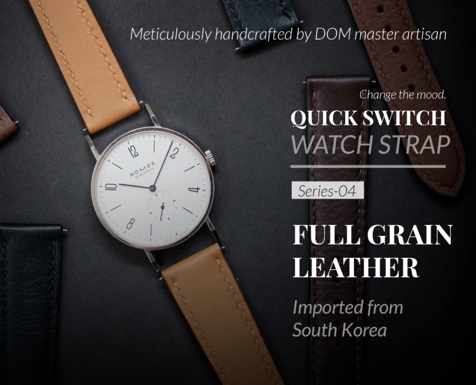 สายนาฬิกา DOM Quick Switch Strap - สายนาฬิกาหนังแท้ หนังนำเข้าจากเกาหลี thumbnail 1