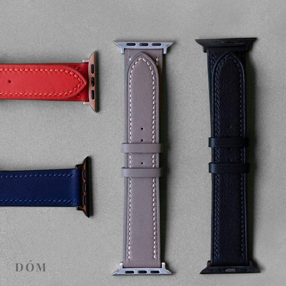 สายนาฬิกา DOM Apple Watch Strap TYPE01 - Italian Fine Grain สายแอปเปิ้ลวอช สาย Apple Watch หนังแท้ - Image 8