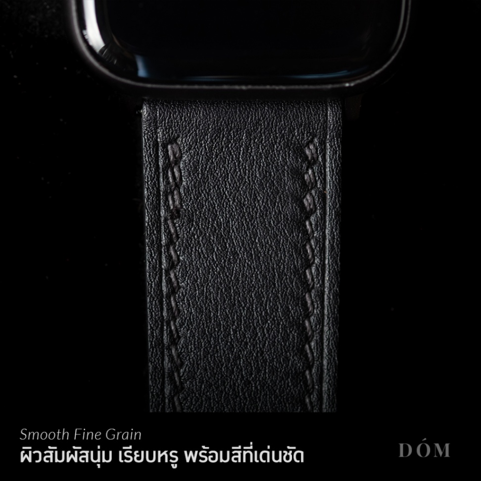 สายนาฬิกา DOM Apple Watch Strap TYPE01 - Italian Fine Grain สายแอปเปิ้ลวอช สาย Apple Watch หนังแท้ - Image 4