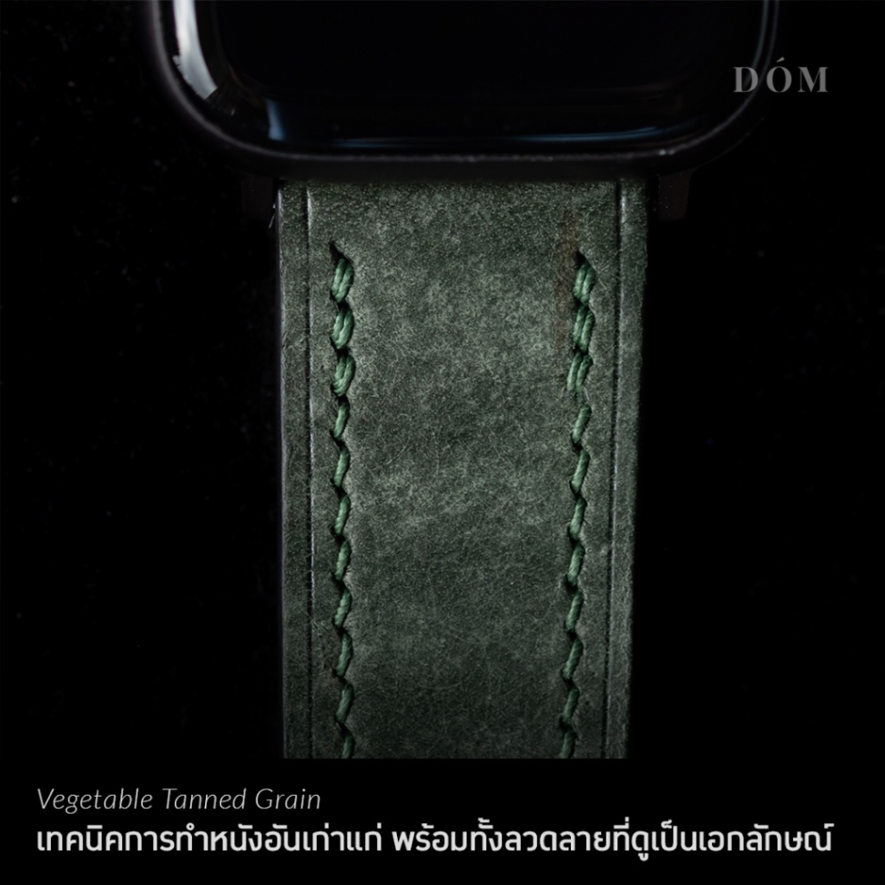 สายนาฬิกา Apple Watch DOM TYPE 03 - สายนาฬิกาหนังแท้ Italian Vegetable Tanned สายแอปเปิ้ลวอชหนังแท้ - Image 4