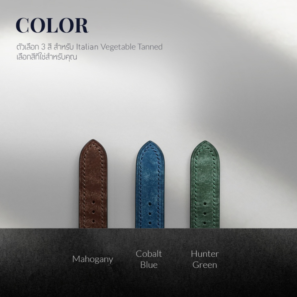 สายนาฬิกา Apple Watch DOM TYPE 03 - สายนาฬิกาหนังแท้ Italian Vegetable Tanned สายแอปเปิ้ลวอชหนังแท้ - Image 3